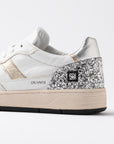 FW25 D.A.T.E. COURT 2.0 VINTAGE CALF WHITE-SILVER - Marcello Fontana Shop