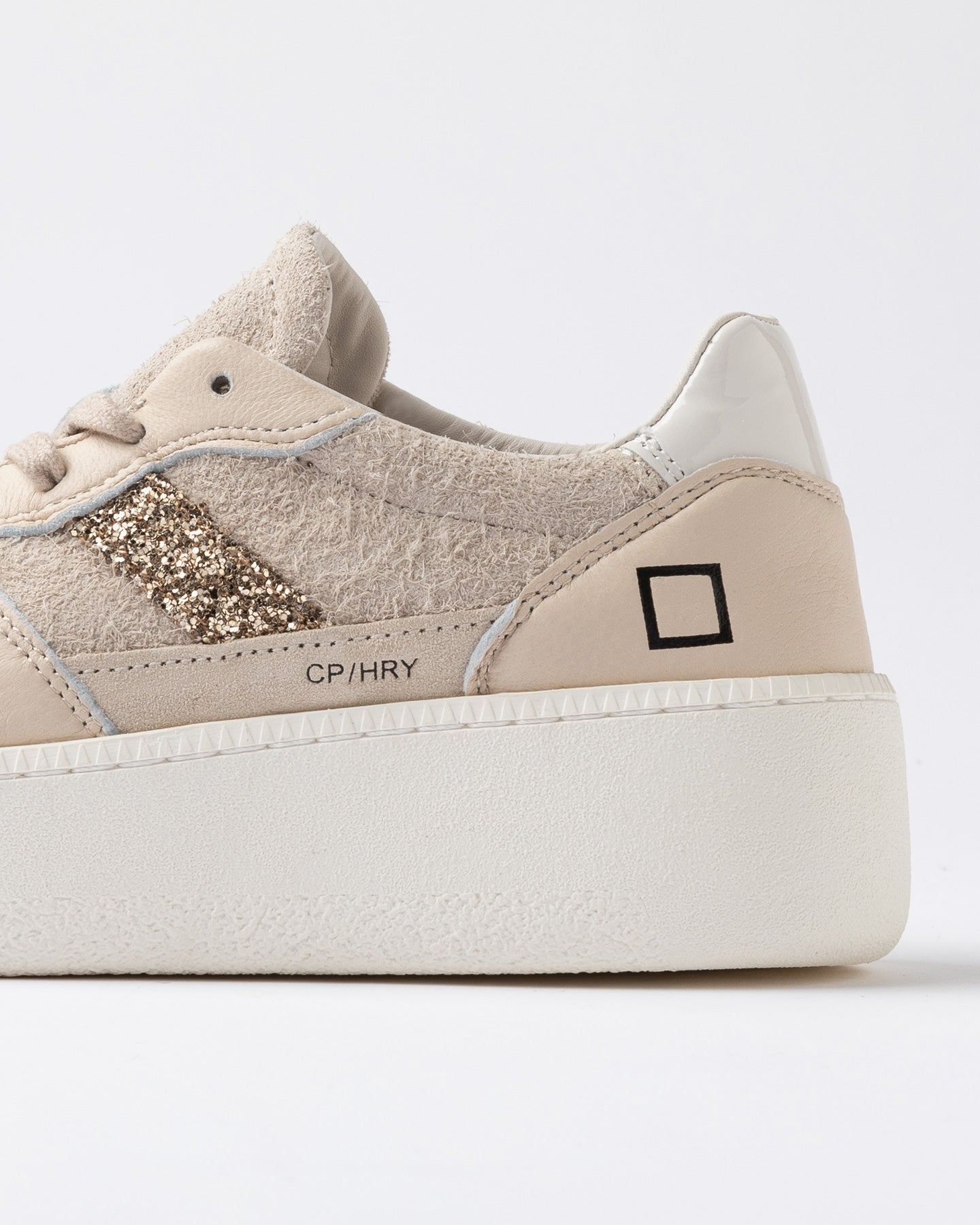 FW25 D.A.T.E. COURT PLATFORM HAIRY BEIGE - Marcello Fontana Shop