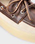 Scarpa modello barca marrone/crema - CPH160