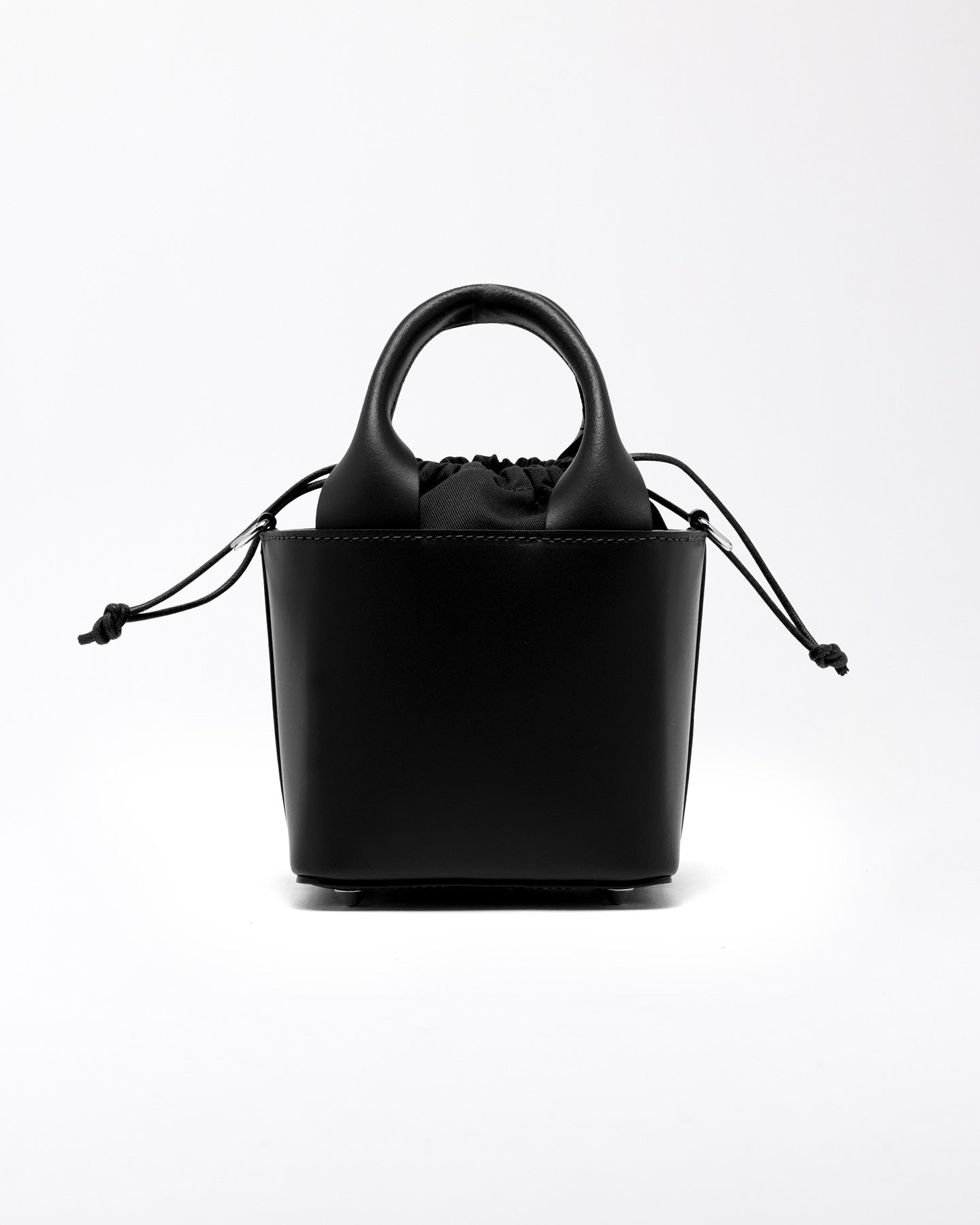 FW25 D.A.T.E. CUBO BAG LEATHER BLACK - Marcello Fontana Shop