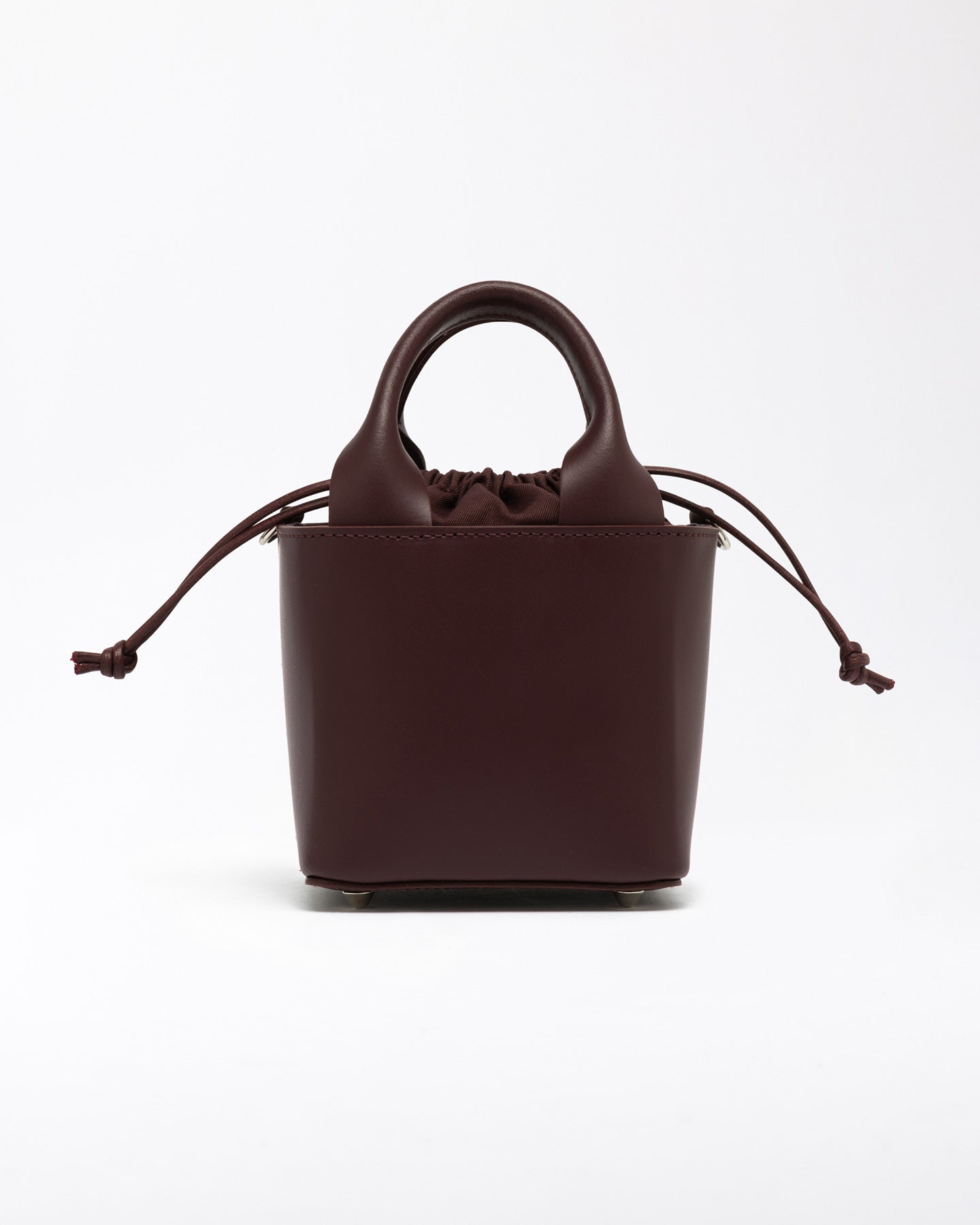 FW25 D.A.T.E. CUBO BAG LEATHER BORDEAUX - Marcello Fontana Shop