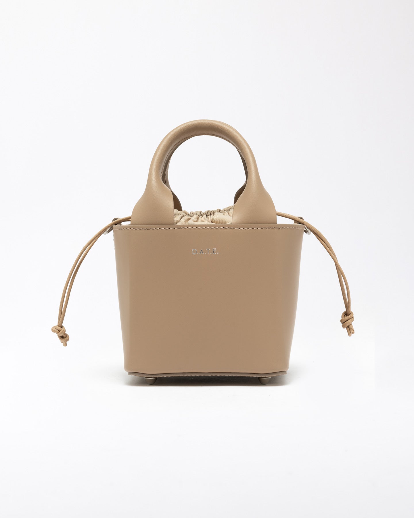 FW25 D.A.T.E. CUBO BAG LEATHER NATURAL - Marcello Fontana Shop