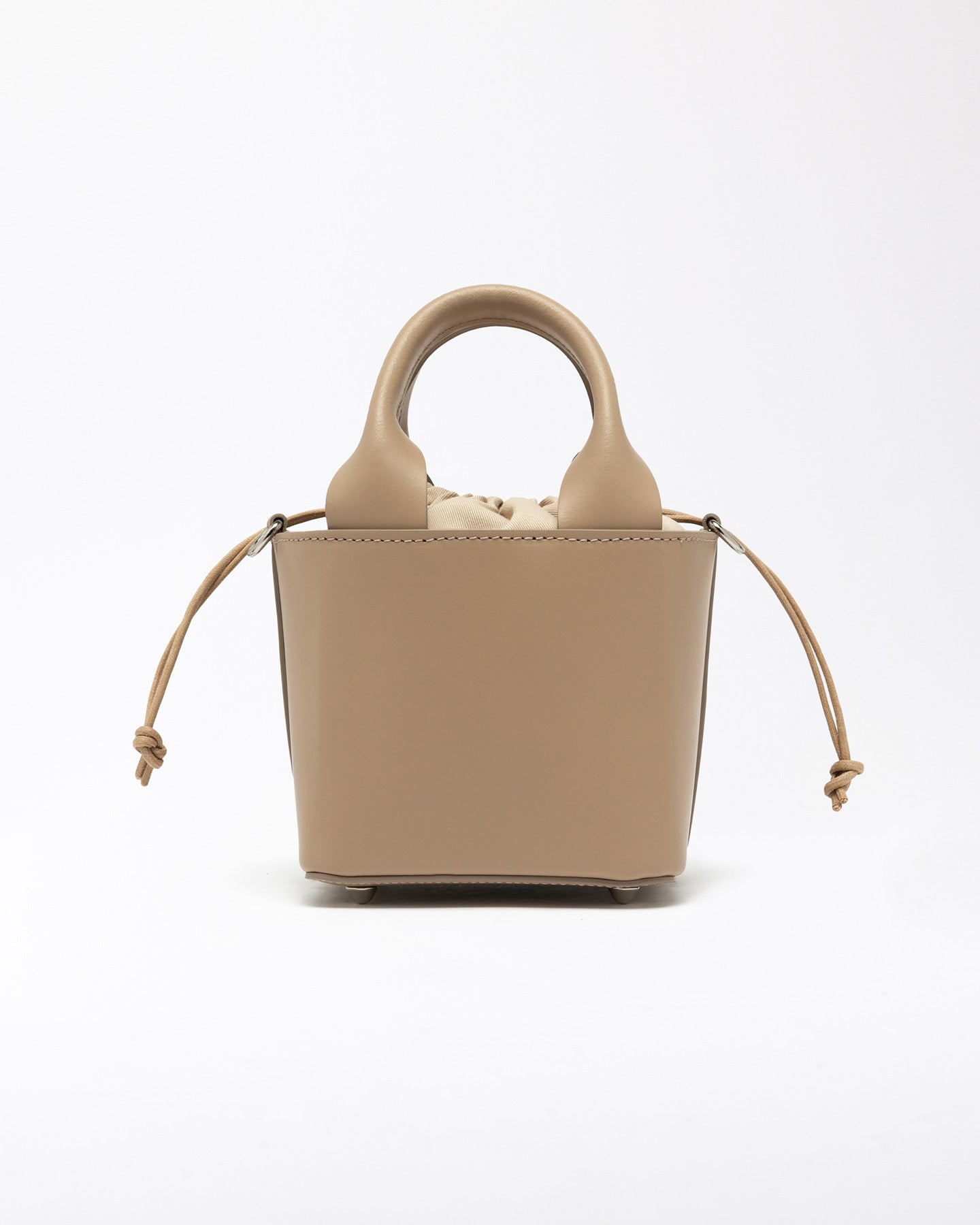 FW25 D.A.T.E. CUBO BAG LEATHER NATURAL - Marcello Fontana Shop