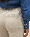 FW25 TELERIA ZED PANTALONE NAMI ECRU'