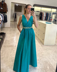 PENNYBLACK Abito Pace in taffetta' verde smeraldo