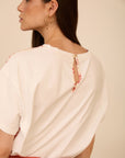 MEISIE T-SHIRT IN DOPPIO TESSUTO - COD.M02T31HBS