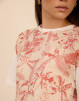 MEISIE T-SHIRT IN DOPPIO TESSUTO - COD.M02T31HBS