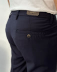 Bro ship Pantalone Chicago tk america con pence capri - Blu Navy - Marcello Fontana Shop