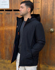 Giubbotto AURELIO Long Velour - Black - SUNS