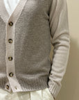Cardigan in Misto Cashmere Riso - Privati Firenze