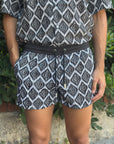 KQ BOXER MARE MOD. ATLANTIC FANTASIA BIANCO/NERO - Marcello Fontana Shop