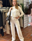 QUANTA SET COORDINATO IN MAGLIA LATTE - H2O