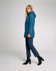 PARKA AURELIA LONG VELOUR PETROL - SUNS