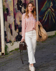 Camicia in twill fluido, rosa - PBBCANTICO