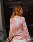 Camicia in twill fluido, rosa - PBBCANTICO