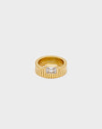 NALI' ANELLO VEA ACC.INOS PIETRA BIANCA - Marcello Fontana Shop