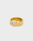 NALI' ANELLO VEA ACC.INOS PIETRA BIANCA - Marcello Fontana Shop