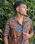 KQ CAMICIA FANTASIA ARANCIO - Marcello Fontana Shop