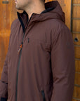 Giubbotto AURELIO Long Velour - Brown - SUNS