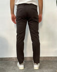 Entre Amis Pantalone tk america Capri - Dark Brown - Marcello Fontana Shop