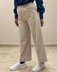 FW25 TELERIA ZED PANTALONE NAMI ECRU'