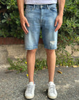 ROY ROGER'S BERMUDA CULT DENIM SANTORINI