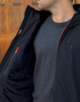 Giubbotto AURELIO Long Velour - Black - SUNS