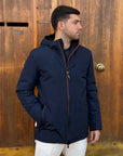 Giubbotto AURELIO Long Velour - Dark blue - SUNS