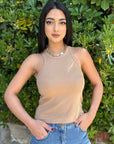 REIGN CANOTTA MARY LABEL BEIGE - Marcello Fontana Shop