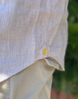 MANUEL RITZ CAMICIA IN LINO/COTONE BEIGE - Marcello Fontana Shop