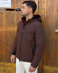 Giubbotto AURELIO Velour - Brown - SUNS