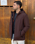 Giubbotto AURELIO Long Velour - Brown - SUNS