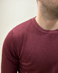 GIROCOLLO LANA MERINOS FROSTED BORDEAUX - PRIVATI FIRENZE