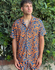KQ CAMICIA FANTASIA ARANCIO - Marcello Fontana Shop