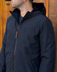 Giubbotto AURELIO Long Velour - Black - SUNS