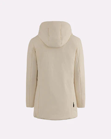 PARKA AURELIA LONG VELOUR OFF WHITE - SUNS