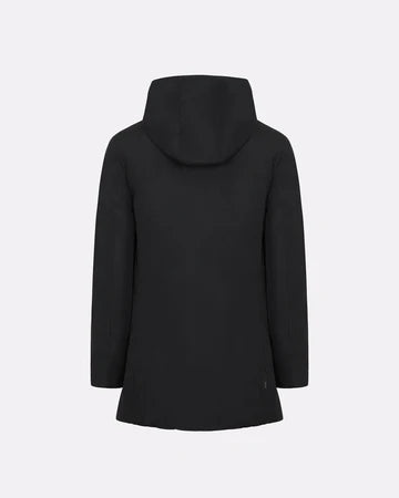 PARKA AURELIA LONG VELOUR BLACK - SUNS