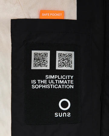 PARKA AURELIA LONG VELOUR BLACK - SUNS