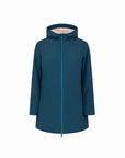 PARKA AURELIA LONG VELOUR PETROL - SUNS