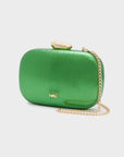 NALI' CLUTCH GIADA METALLIC VERDE - Marcello Fontana Shop