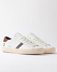 HILL LOW CALF WHITE-BORDEAUX - D.A.T.E. SNEAKERS