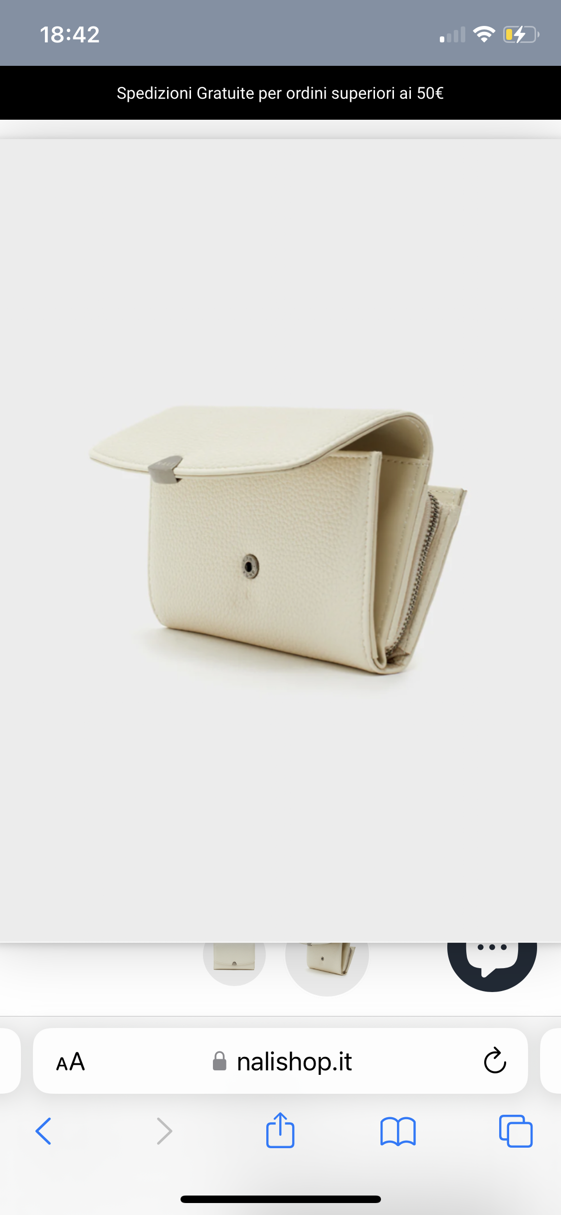 NALI' PORTAFOGLI ELLEN GHIACCIO - Marcello Fontana Shop