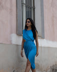 RELISH ABITO MORGANITE MIDI DIVA BLU - Marcello Fontana Shop