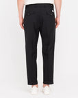 Manuel Ritz pantalone doppia pinces fresco di lana stretch nero