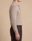 Privati Firenze – Polo 4 bottoni a Manica Lunga in Lana e Cashmere – Beige