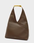 BORSA TISHA MARRONE A SPALLA MANICO METALLO - NALI' - Marcello Fontana Shop