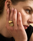ANELLO ORY CON PIETRA BIANCO - NALI'