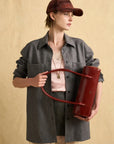 BORSA BILLIE BAGUETTE A SPALLA - ROSSO - NALI'