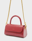 BORSA PHOEBE A MANO RIGIDA BORDEAUX - NALI' - Marcello Fontana Shop