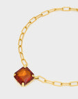 COLLANA VALE CON PIETRA - ROSSO - NALI'